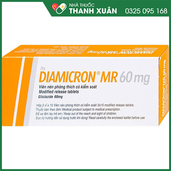 Thuốc Diamicron MR 60mg điều trị tiểu đường tuýp II